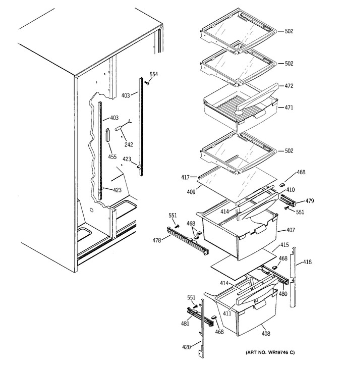 Diagram for GSS25UFPHWW