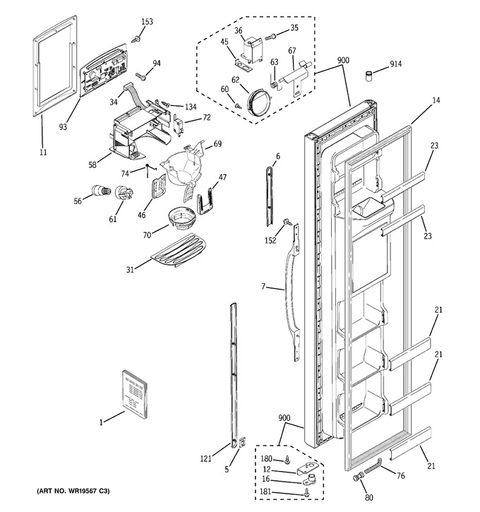 Diagram for PSA25MIPHFWW