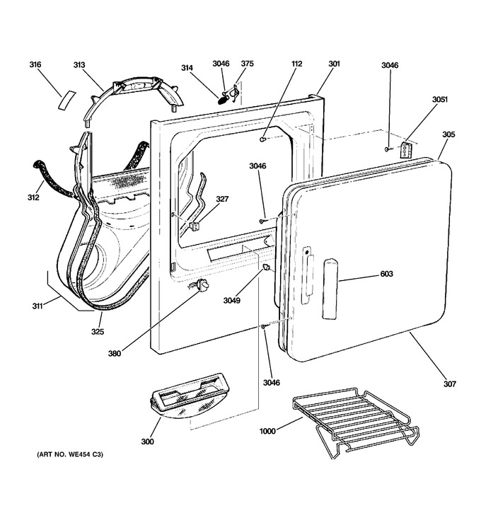 Diagram for DWSR405EB3CC