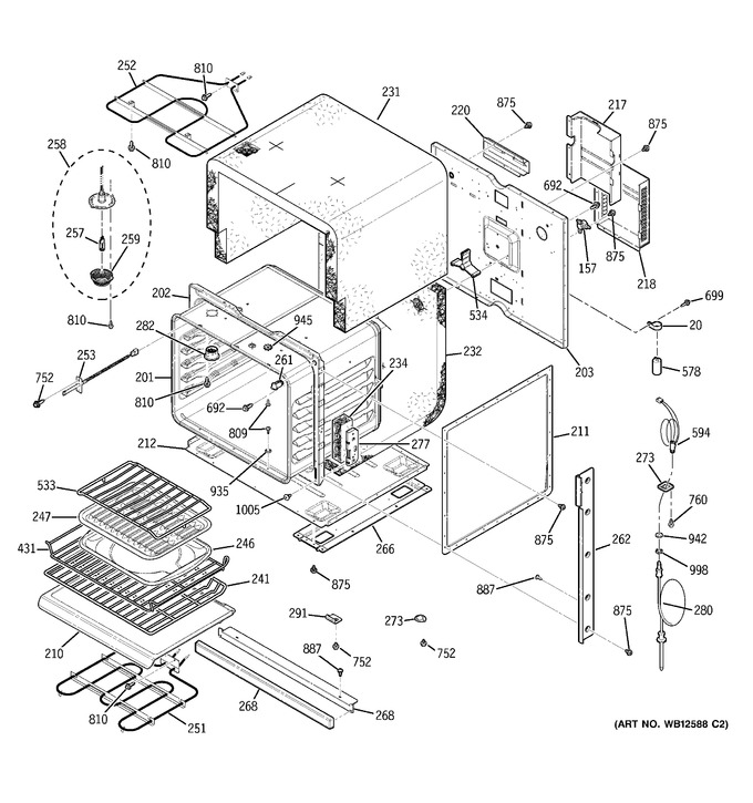 Diagram for ZEK938WF3WW