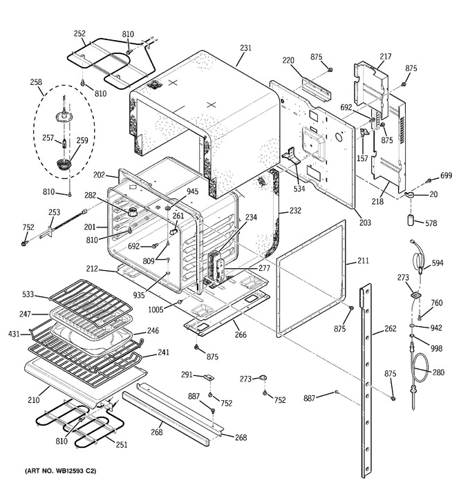 Diagram for ZEK958WF1WW