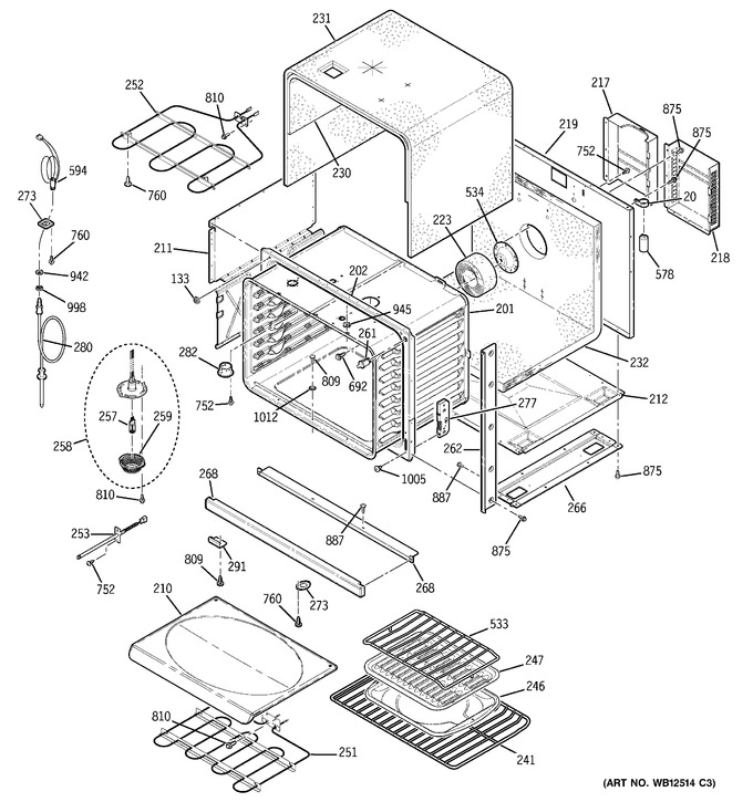 Diagram for ZET938WF2WW