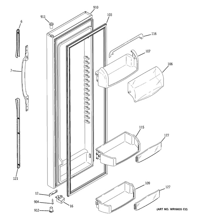 Diagram for GSF25XGRDWW