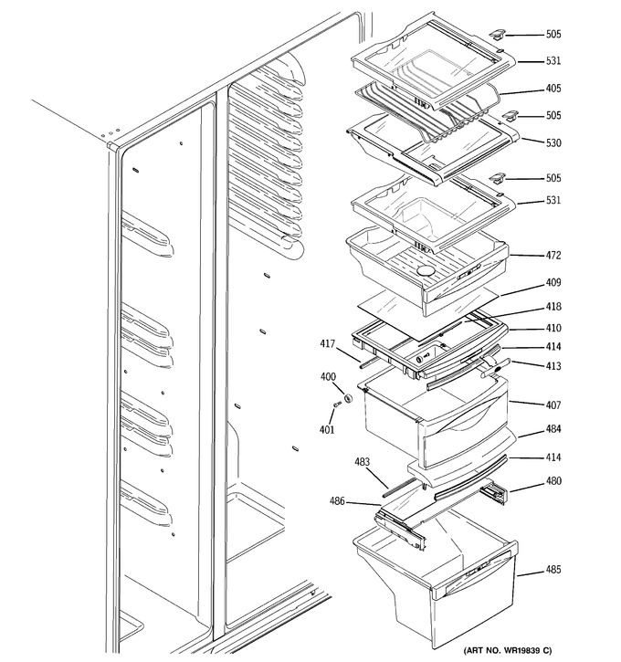 Diagram for ESS23XGSBWW