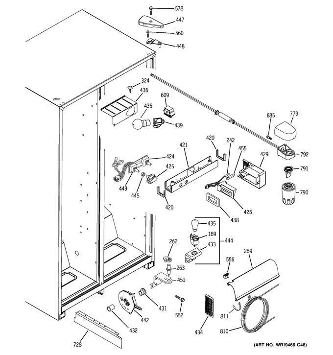 Diagram for GSH25JFRHWW