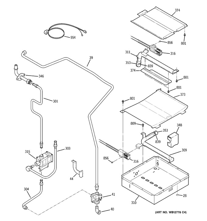 Diagram for JGSP48WH4WW