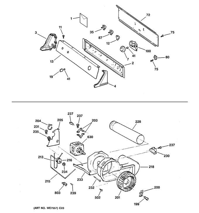 Diagram for DBXR463ED2WW