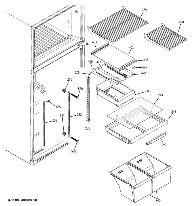 Diagram for GTH18DCRORWW