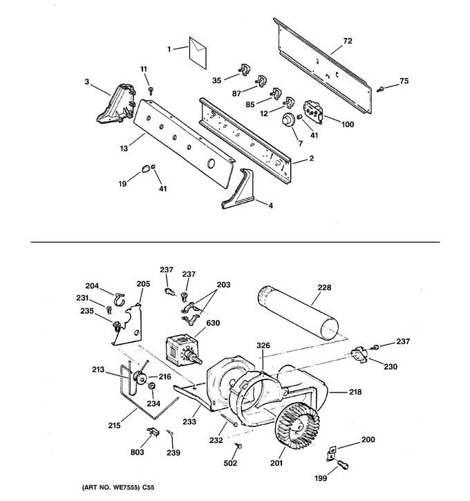 Diagram for DRSR483GD3WW