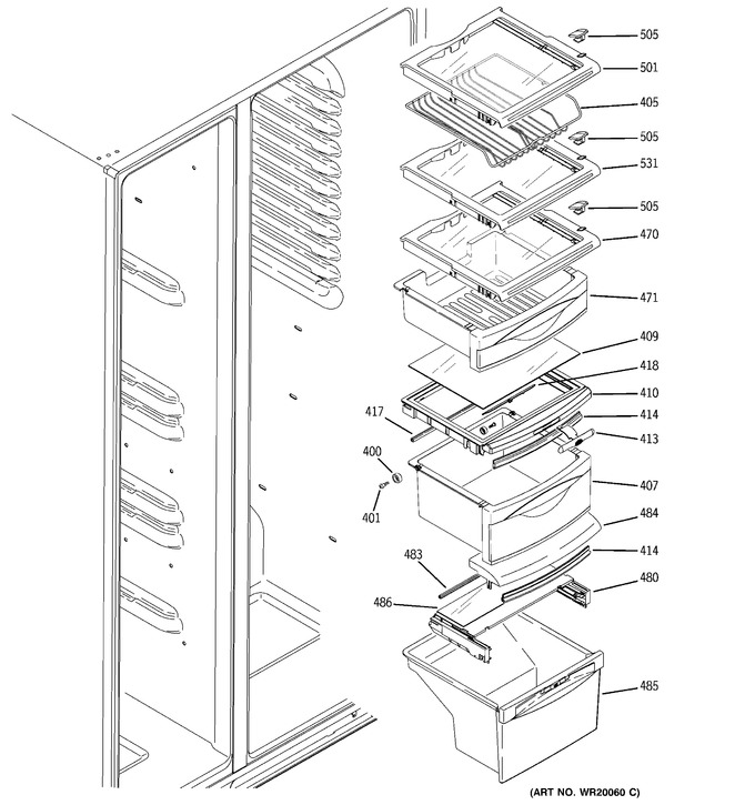 Diagram for LSS25XGTBWW