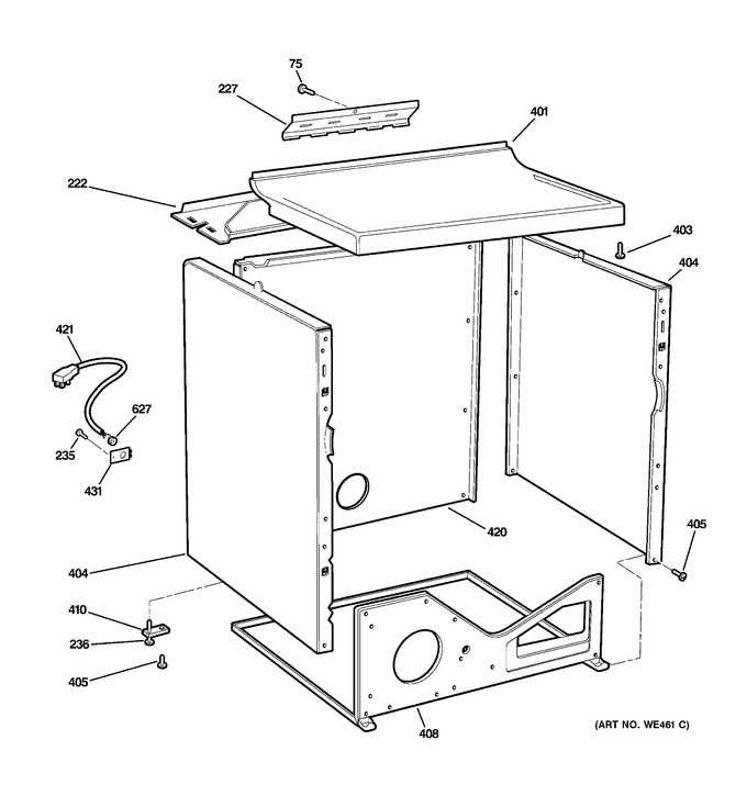 Diagram for DISR473CW5WW