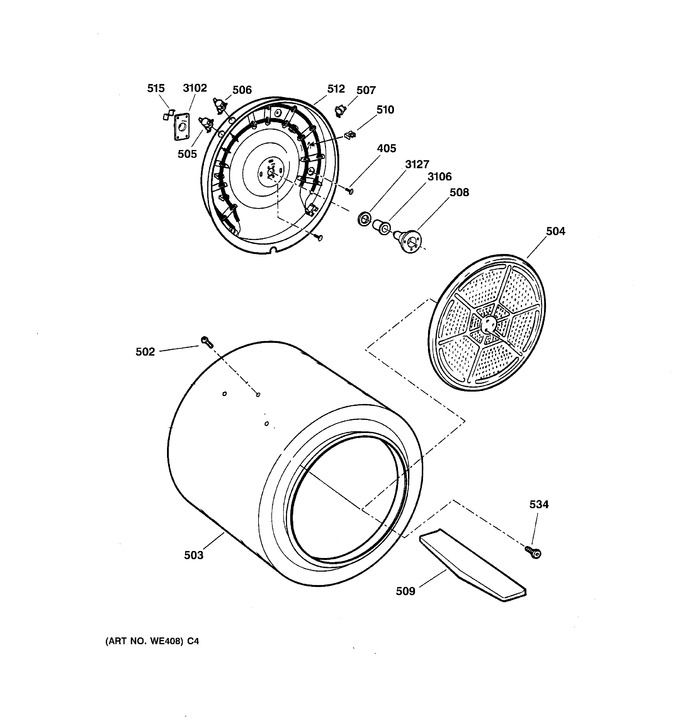 Diagram for DISR473CW5WW