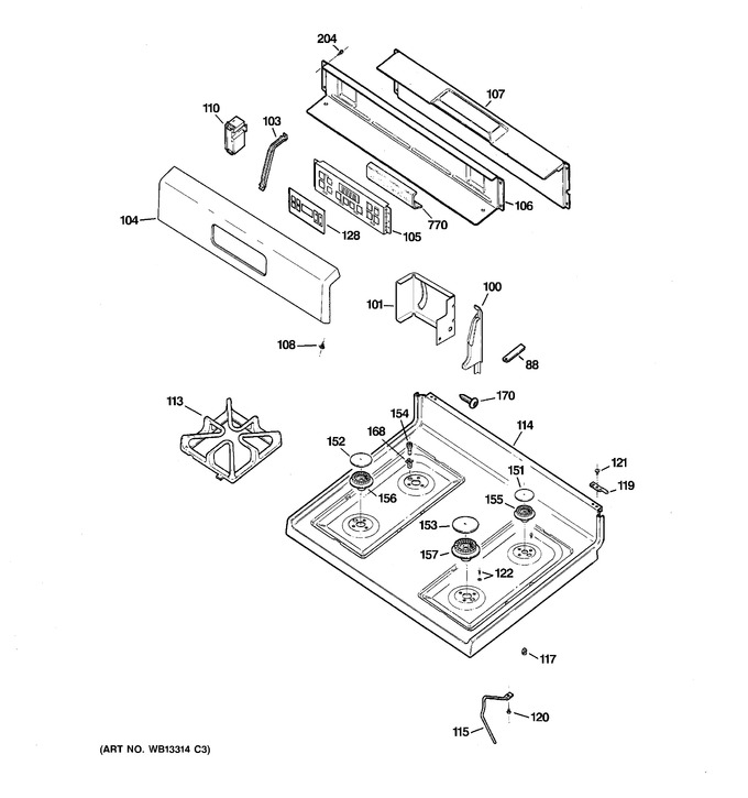Diagram for JGBP28WEL2WW
