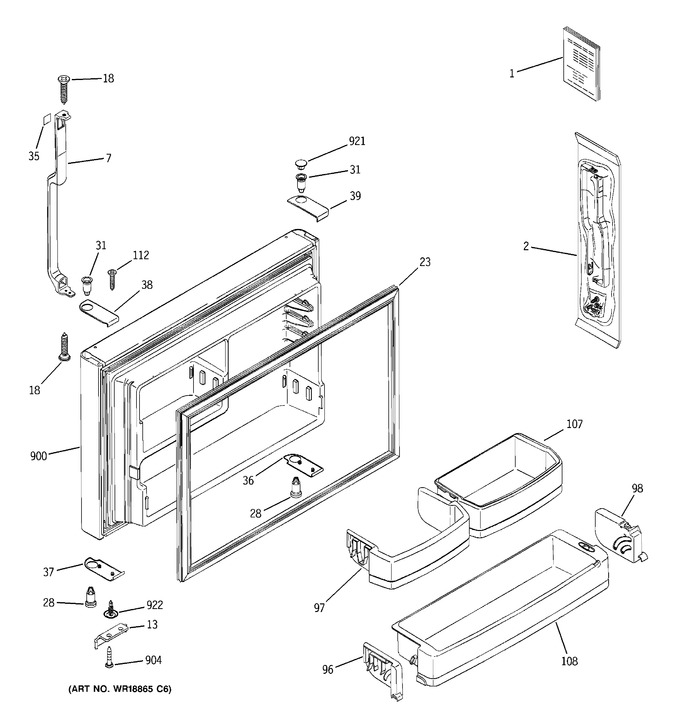 Diagram for GTE22JBTARWW