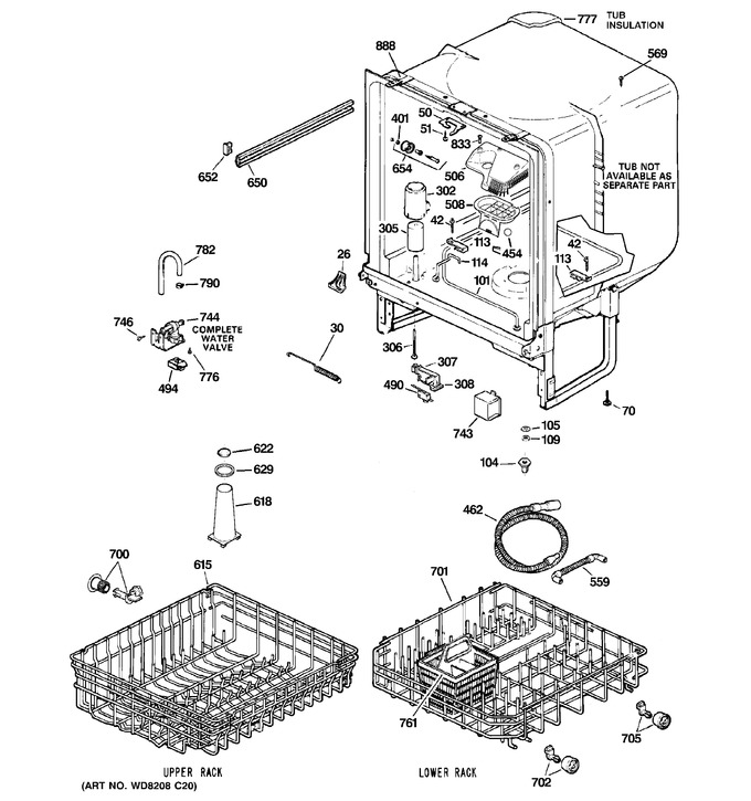 Diagram for GHDA350N00WW
