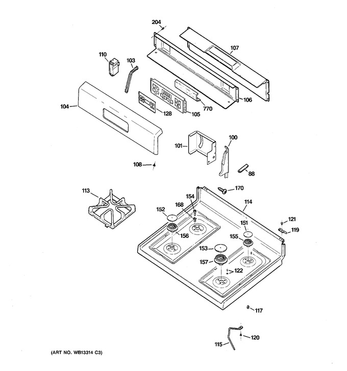 Diagram for JGBP28WEL3WW