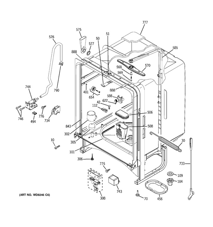 Diagram for GLD6210L20WW