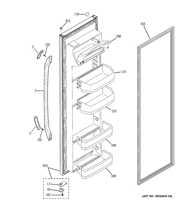 Diagram for GSF25IGXBWW