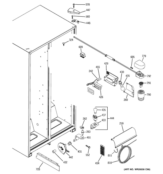 Diagram for SSH25KFXBWW
