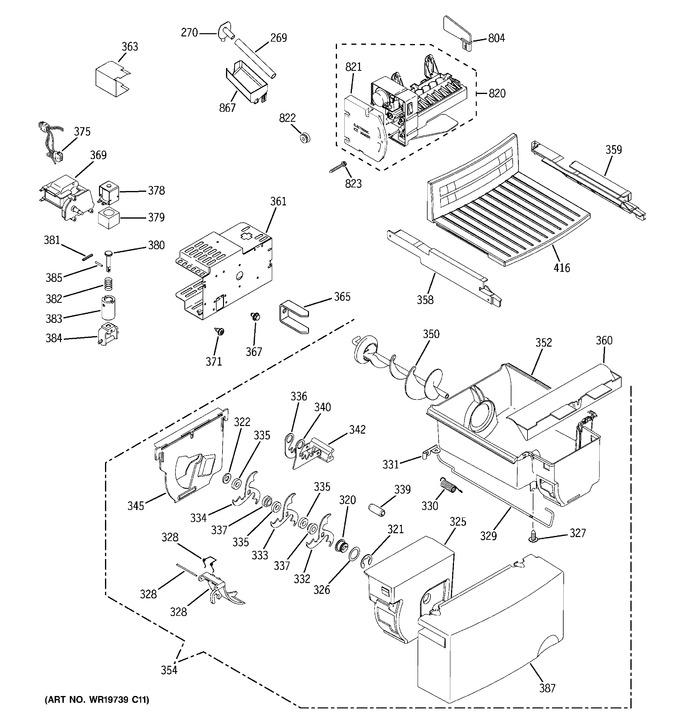 Diagram for ESL25JFXBLB