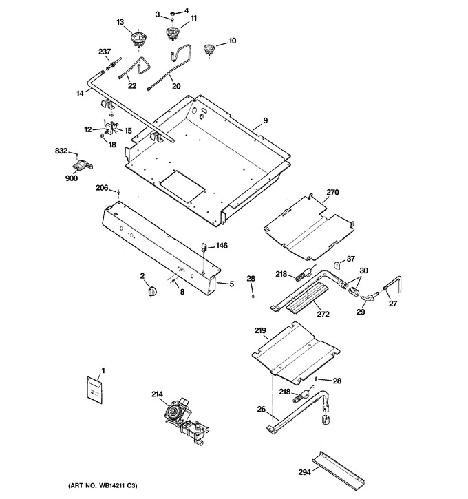 Diagram for JGB280DEN2BB