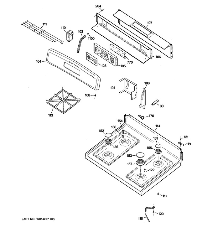 Diagram for JGB290SEN2SS