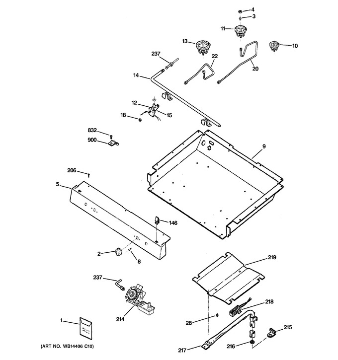 Diagram for JGBS24LEM3WW