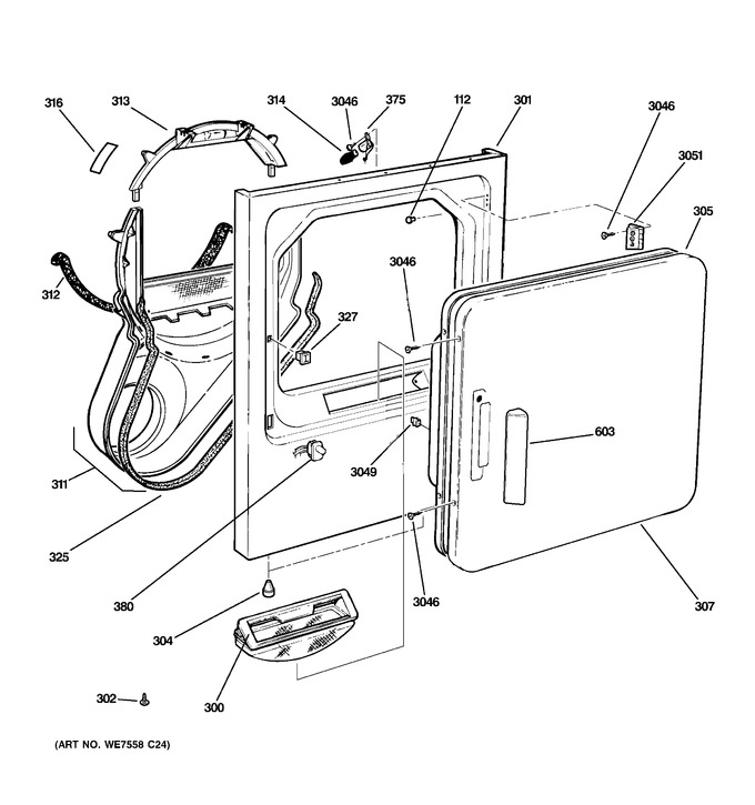 Diagram for DLSR483GG6WW