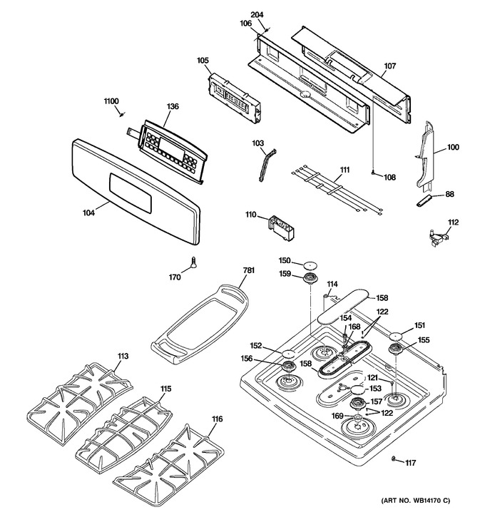 Diagram for PGB908DEM2WW