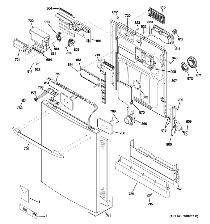 Diagram for PDWT580P00SS