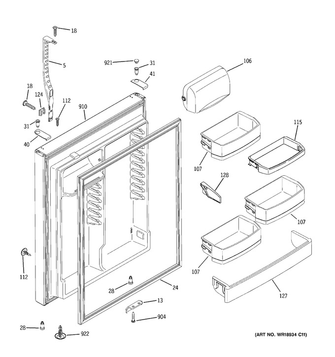 Diagram for GTE25DBTJRWW