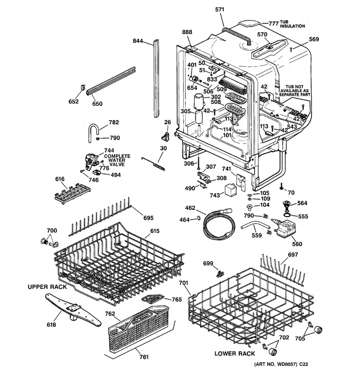 Diagram for GSD5030D00WW