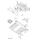 Diagram for 2 - Control Panel & Cooktop