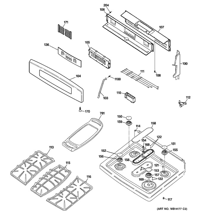 Diagram for PGB916DEM3WW