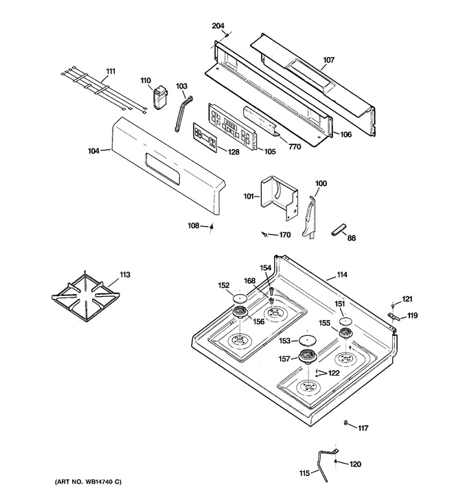 Diagram for RGB790DEP2WW