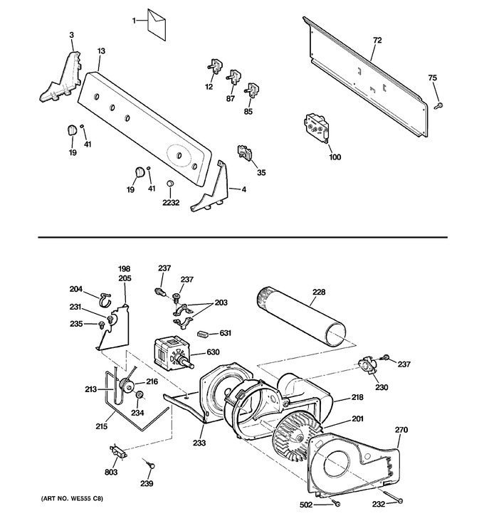 Diagram for DWXR463GG8WW