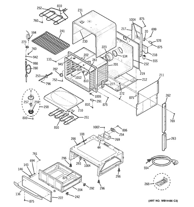 Diagram for JCS968WK4WW