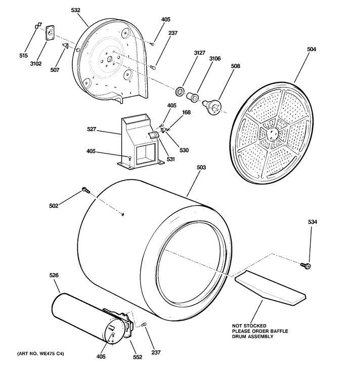 Diagram for DDC4500SNMWH