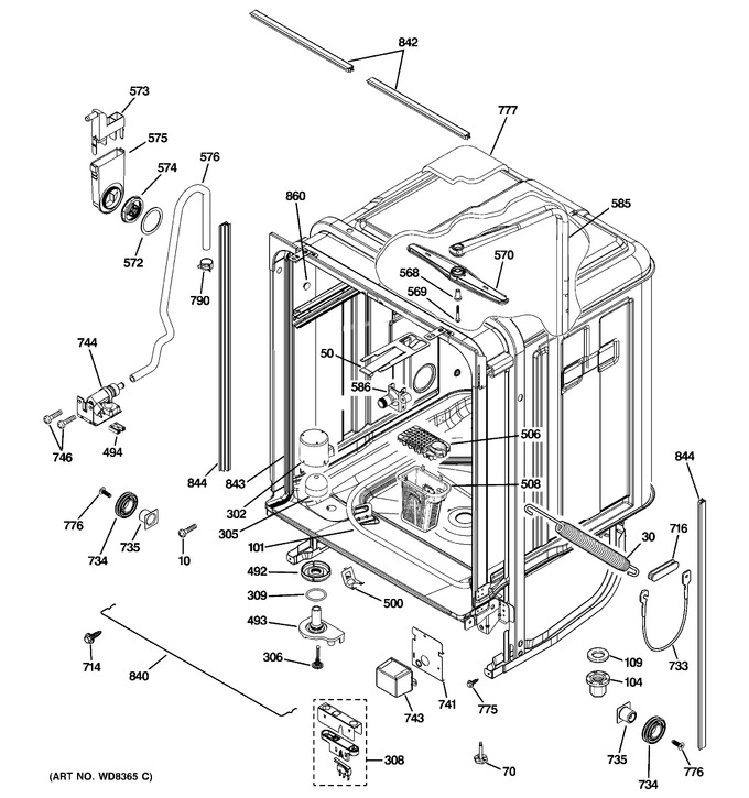 Diagram for GDWF100R10BB