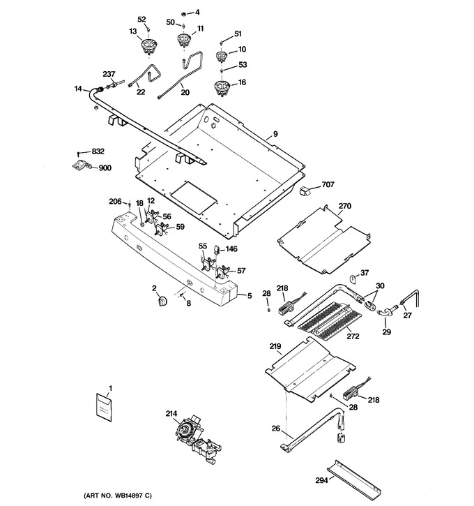 Diagram for JGB3000ER1WW