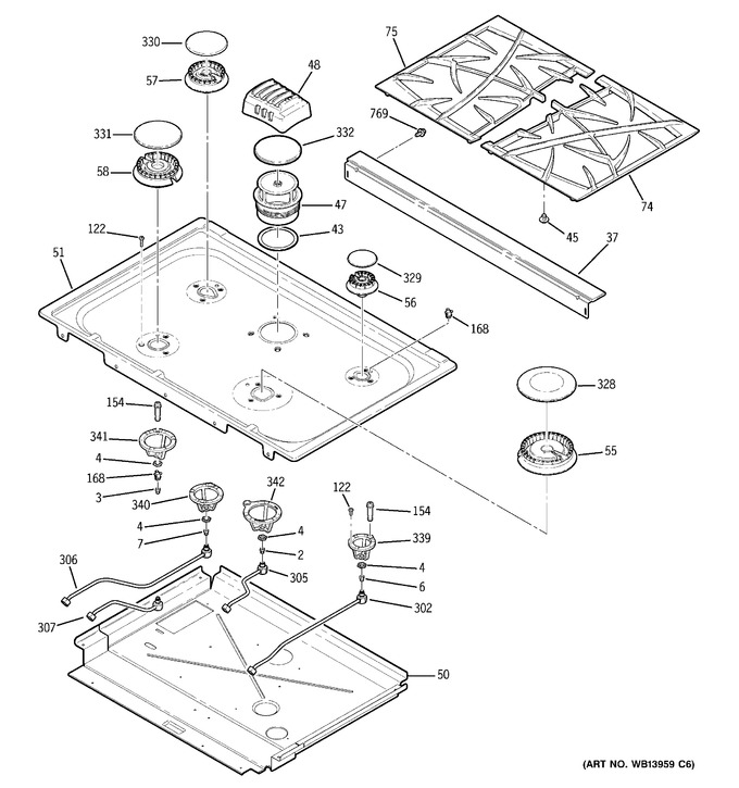 Diagram for PGS908WEM1WW