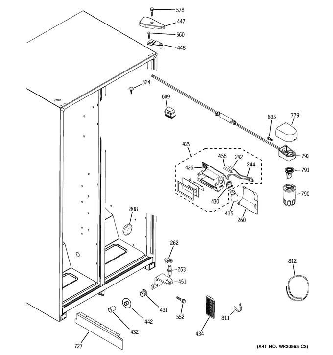 Diagram for HSS25GFTNWW