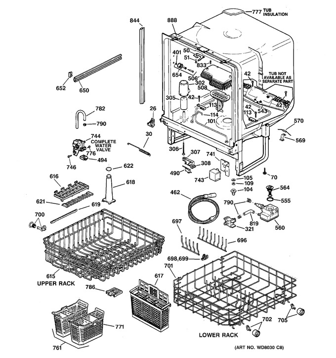 Diagram for GSD4930Z02WW