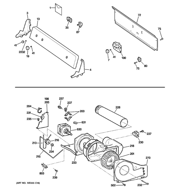 Diagram for GTDX100EM0WW