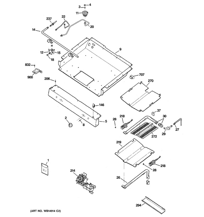 Diagram for JGBP25DEM9BB