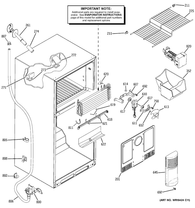 Diagram for GTH18DCXDLWW
