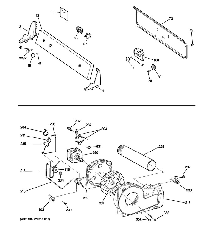 Diagram for GTDX100EM1WW