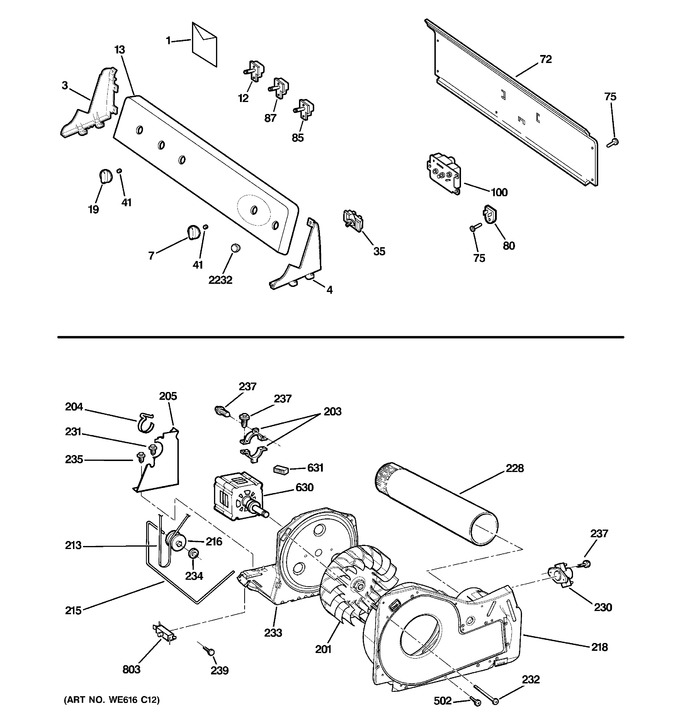 Diagram for GTDP200EM1WW