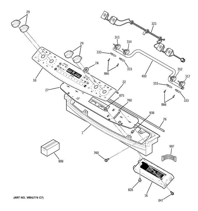 Diagram for PGS968TEP3WW