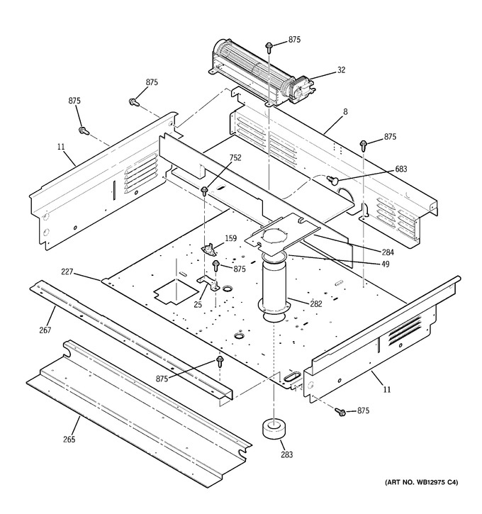 Diagram for PGS968TEP3WW